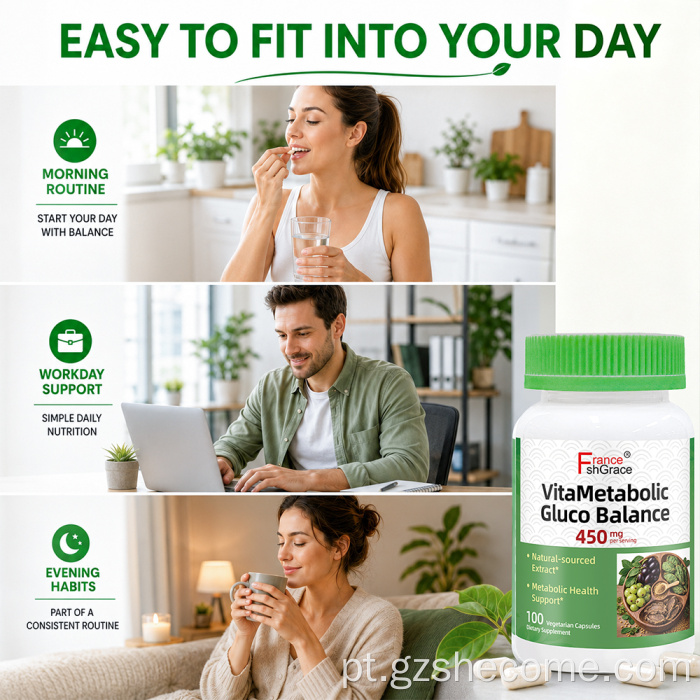 Shecome Gluco Balance Cápsulas Suporte à Saúde Metabólica